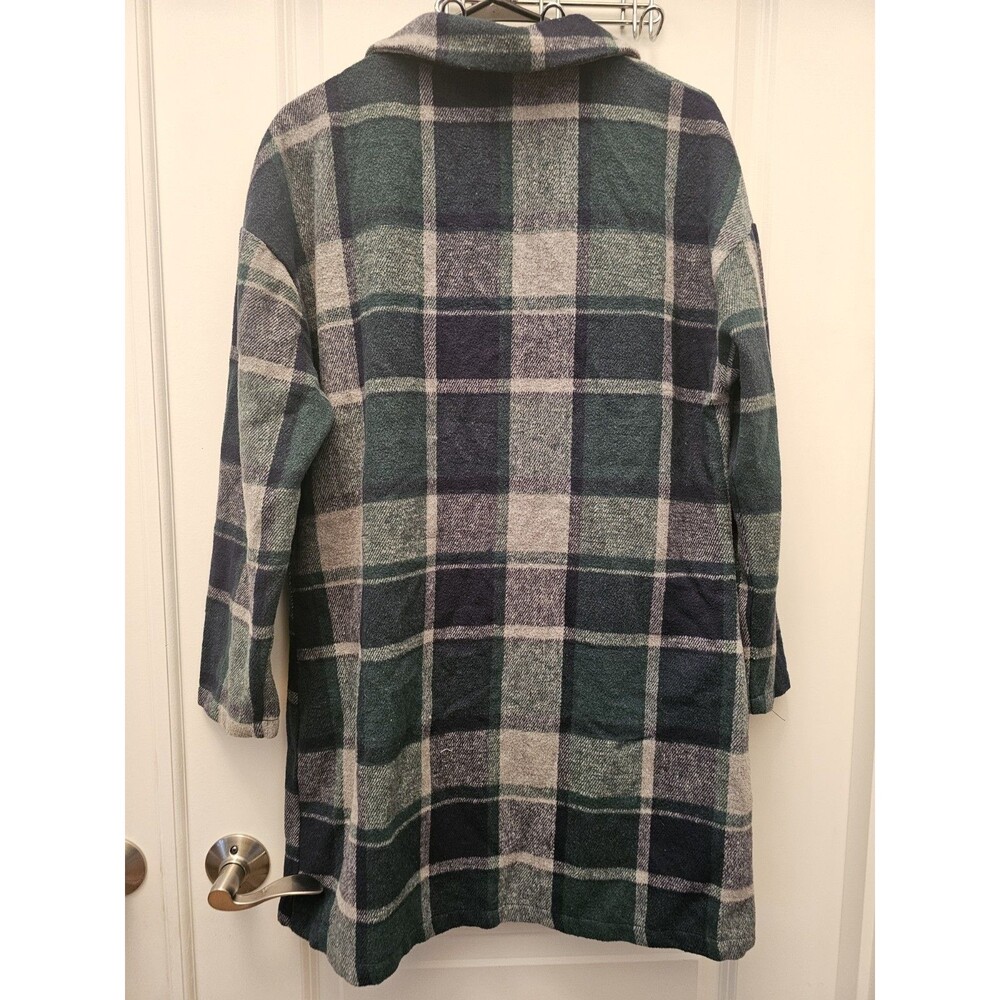 Prettygarden Womens Long Sleeve Plaid Shacket Jacket  Button Front Pockets M - Picture 8 of 9